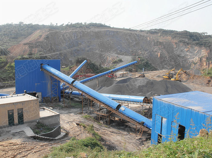 封閉式砂石生產(chǎn)線